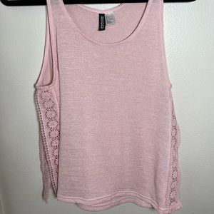 Woman’s pink tank top